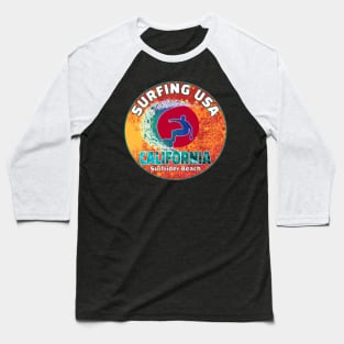 Surfing USA, California Surfrider Beach Surfboarding a new sport for Tokyo Japan 2021 games Baseball T-Shirt